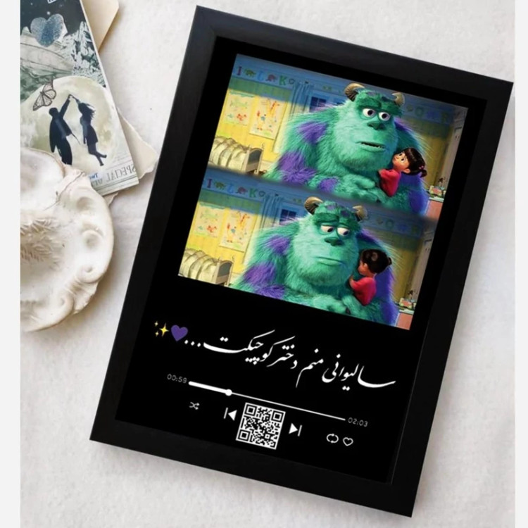 تابلو صوتی عکس کارتونی با کاراکتر دلخواه شما (16.21)