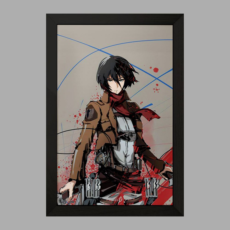 تابلو دنیای قاب مدل میکاسا اکرمن انیمه اتک آن تایتان Attack on Titan  کد 18545