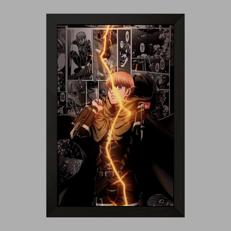 تابلو دنیای قاب مدل آرمین آرلرت انیمه اتک آن تایتان Attack on Titan  کد 10998