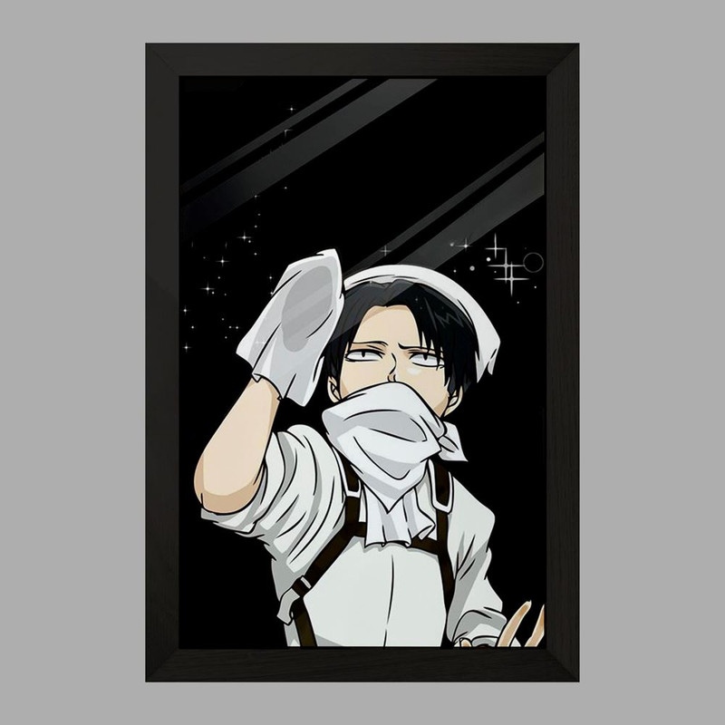 تابلو دنیای قاب مدل لیوای انیمه اتک آن تایتان Attack on Titan  کد 18560