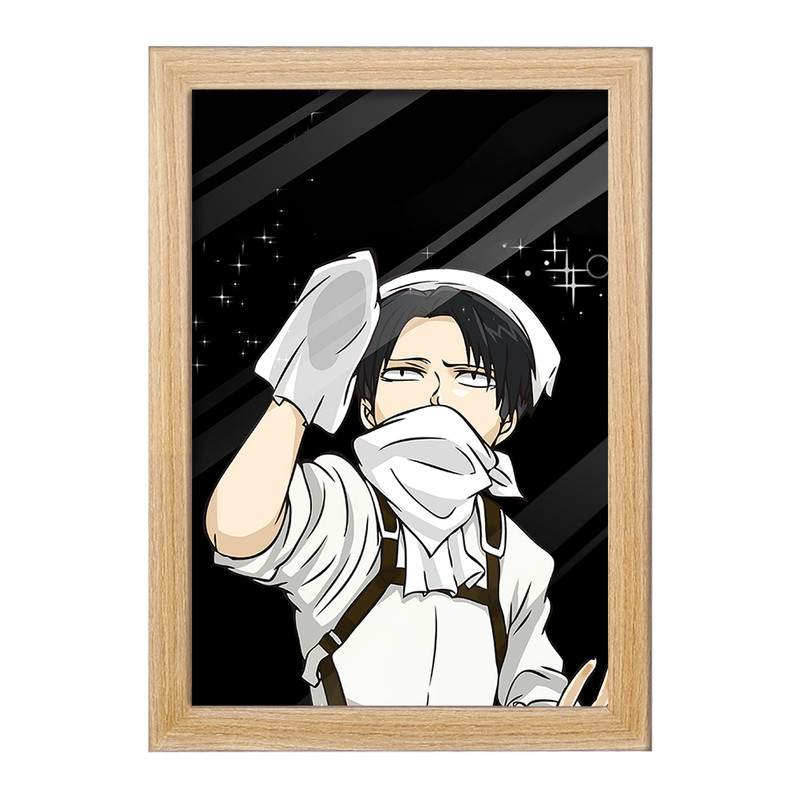 تابلو دنیای قاب مدل لیوای انیمه اتک آن تایتان Attack on Titan  کد 18560