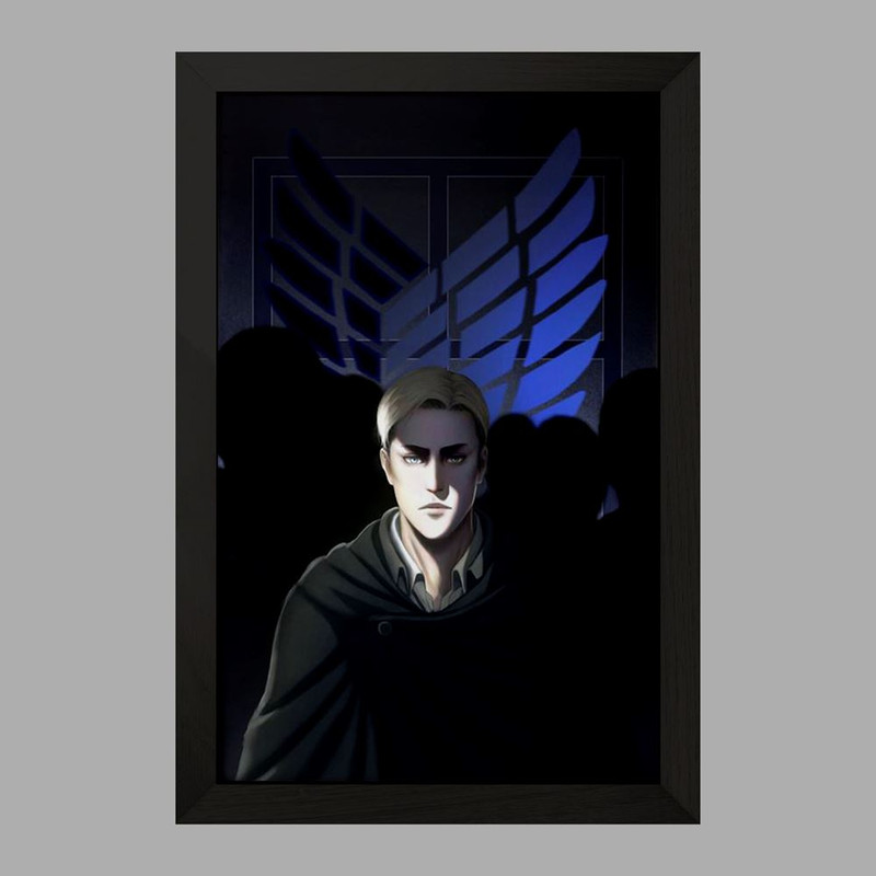 تابلو دنیای قاب مدل اروین اسمیت انیمه اتک آن تایتان Attack on Titan  کد 11037