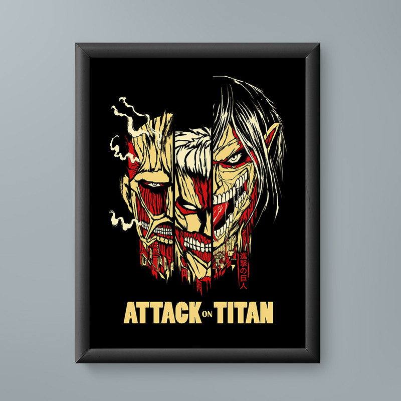 تابلو مدل اتک ان تایتان attack on titan 01