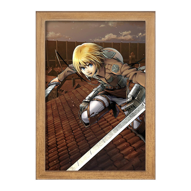 تابلو دنیای قاب مدل آرمین آرلرت انیمه اتک آن تایتان Attack on Titan  کد 4845