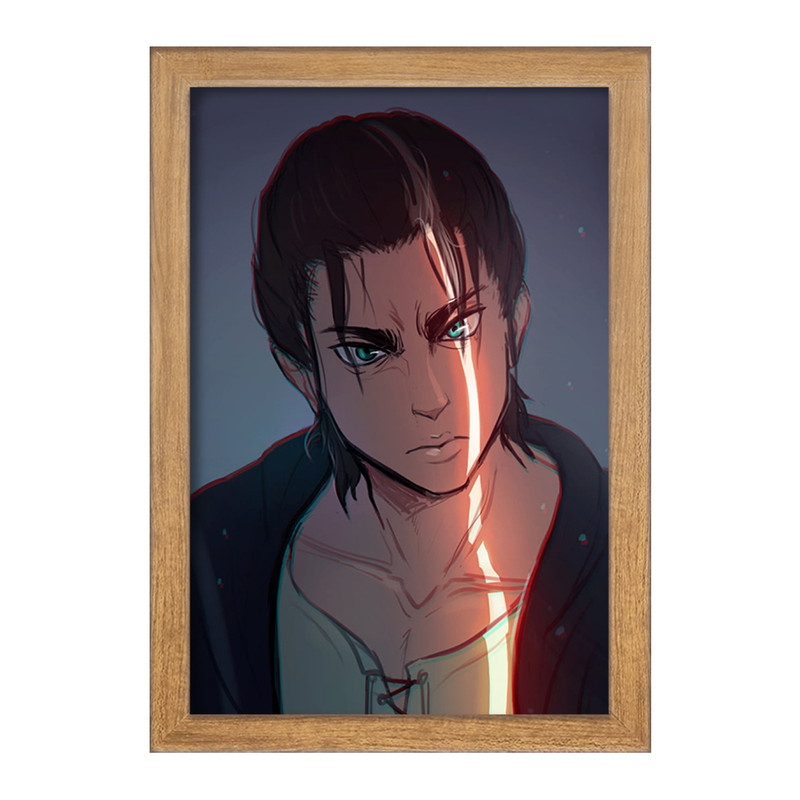 تابلو دنیای قاب مدل ارن یگر انیمه اتک آن تایتان Attack on Titan  کد 11011