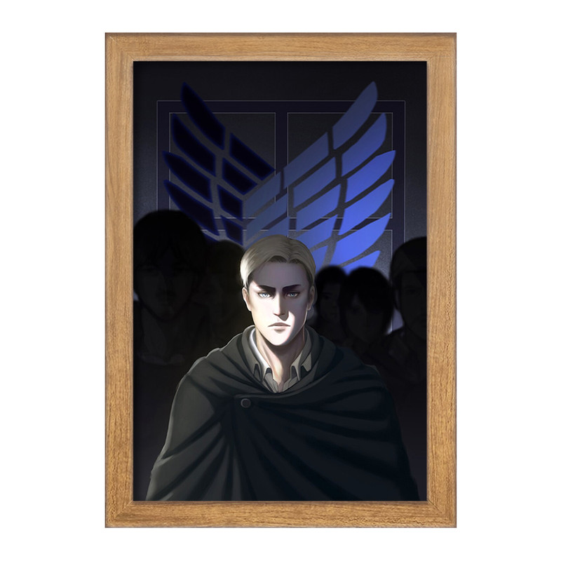 تابلو دنیای قاب مدل اروین اسمیت انیمه اتک آن تایتان Attack on Titan  کد 11037