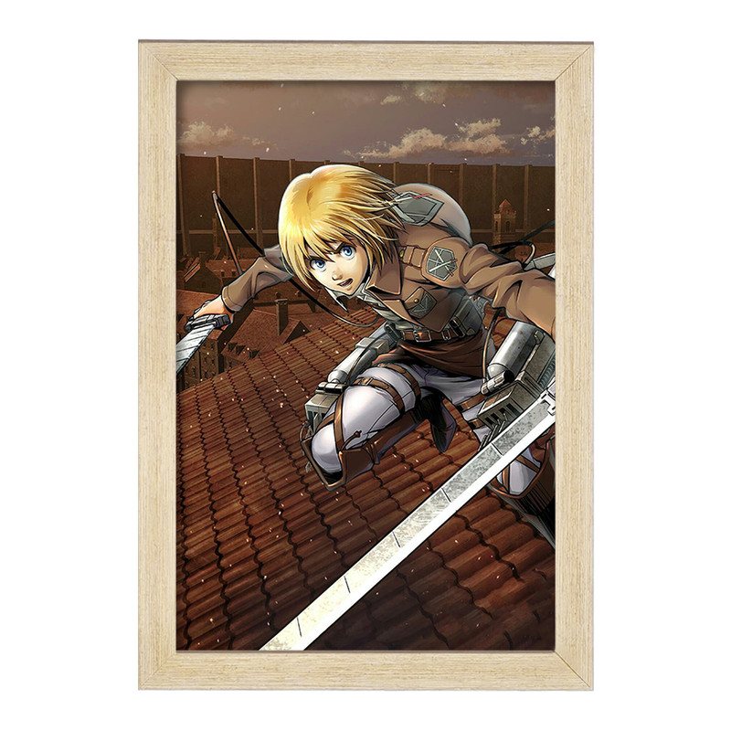 تابلو دنیای قاب مدل آرمین آرلرت انیمه اتک آن تایتان Attack on Titan  کد 4845