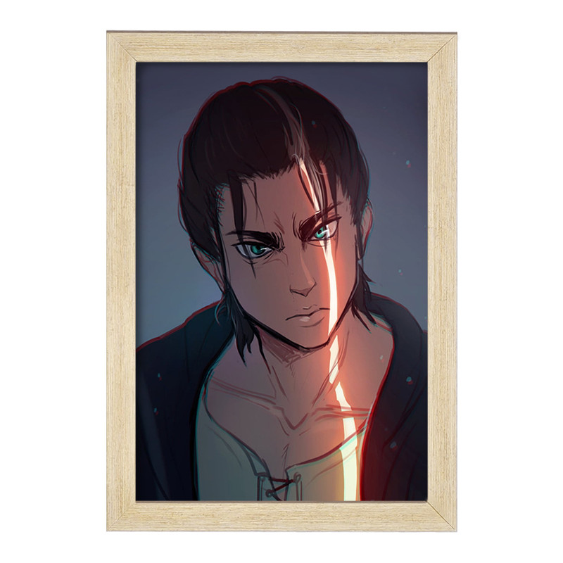 تابلو دنیای قاب مدل ارن یگر انیمه اتک آن تایتان Attack on Titan  کد 11011