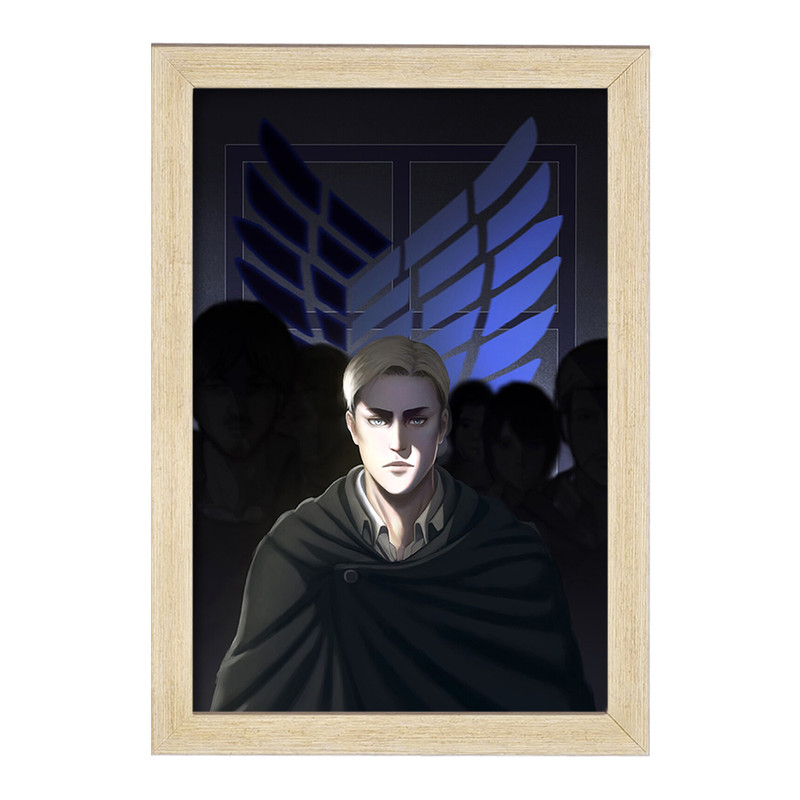 تابلو دنیای قاب مدل اروین اسمیت انیمه اتک آن تایتان Attack on Titan  کد 11037