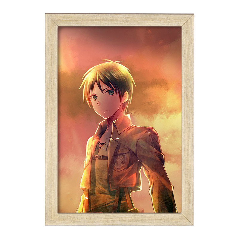 تابلو دنیای قاب مدل ارن یگر انیمه اتک آن تایتان Attack on Titan  کد 11008