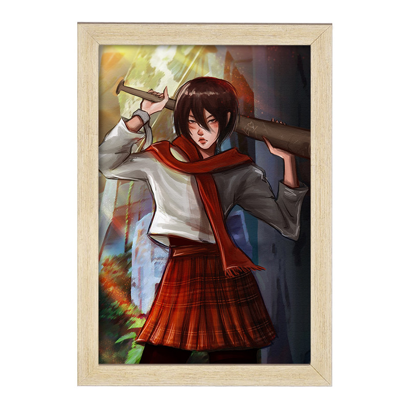 تابلو دنیای قاب مدل میکاسا اکرمن انیمه اتک آن تایتان Attack on Titan  کد 18538