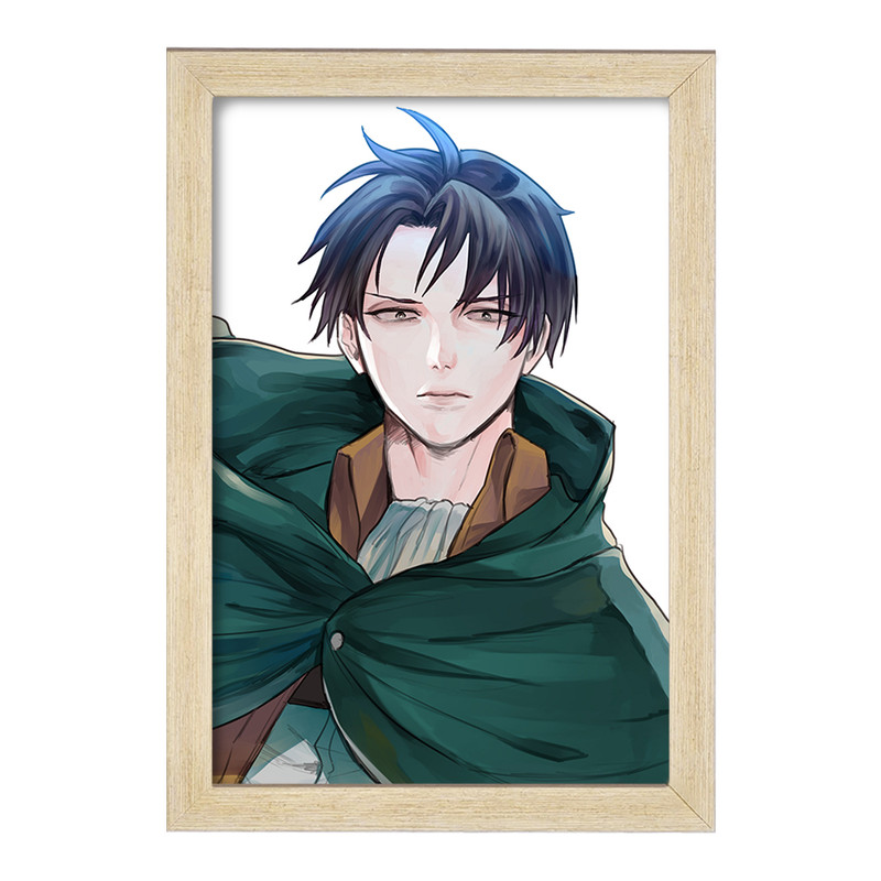 تابلو دنیای قاب مدل لیوای انیمه اتک آن تایتان Attack on Titan  کد 18628