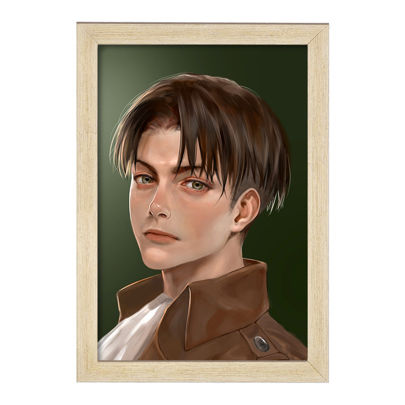 تابلو دنیای قاب مدل لیوای انیمه اتک آن تایتان Attack on Titan  کد 18510