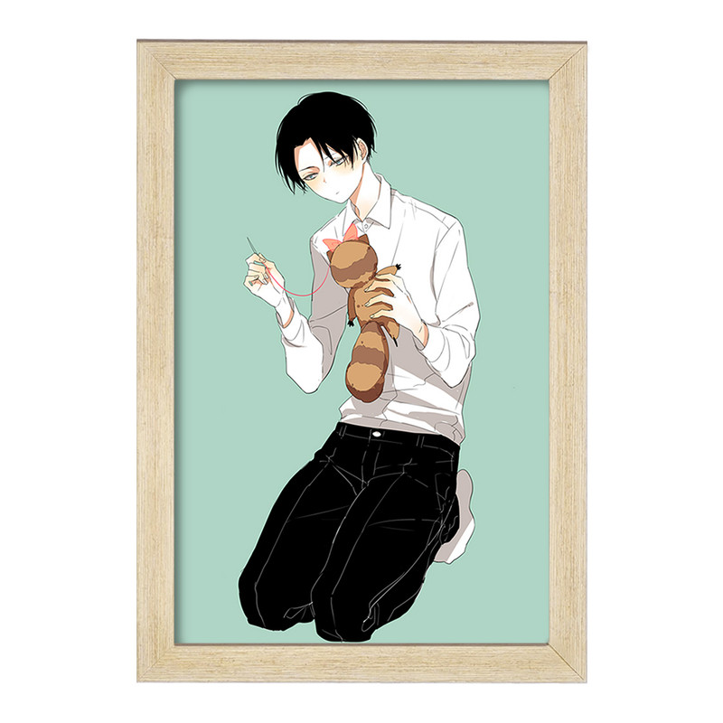 تابلو دنیای قاب مدل لیوای اکرمن انیمه اتک آن تایتان Attack on Titan  کد 18627