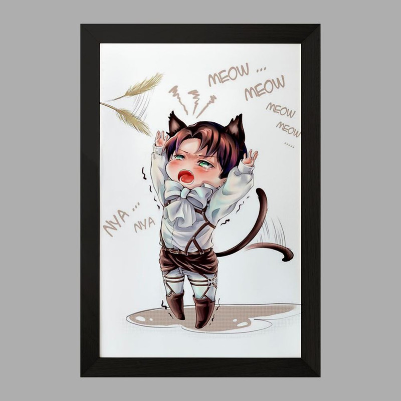 تابلو دنیای قاب مدل لیوای انیمه اتک آن تایتان Attack on Titan  کد 18577