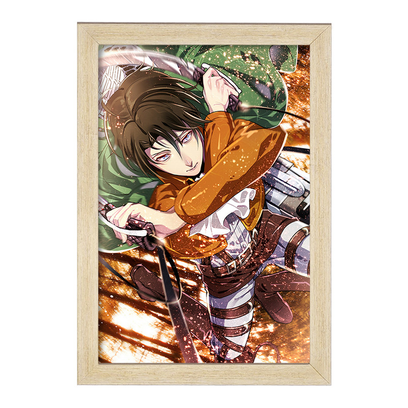 تابلو دنیای قاب مدل لیوای انیمه اتک آن تایتان Attack on Titan  کد 18525