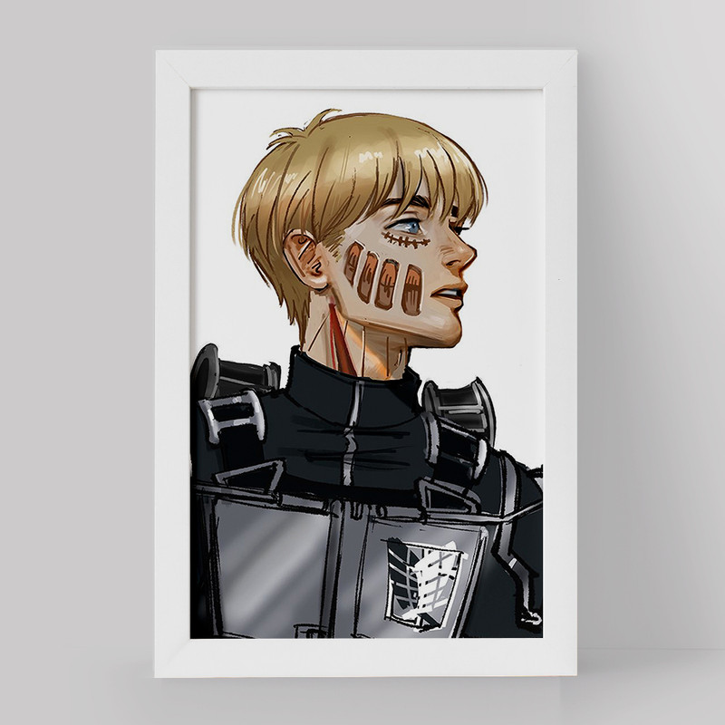 تابلو دنیای قاب مدل ارمین انیمه اتک آن تایتان Attack on Titan کد 18599