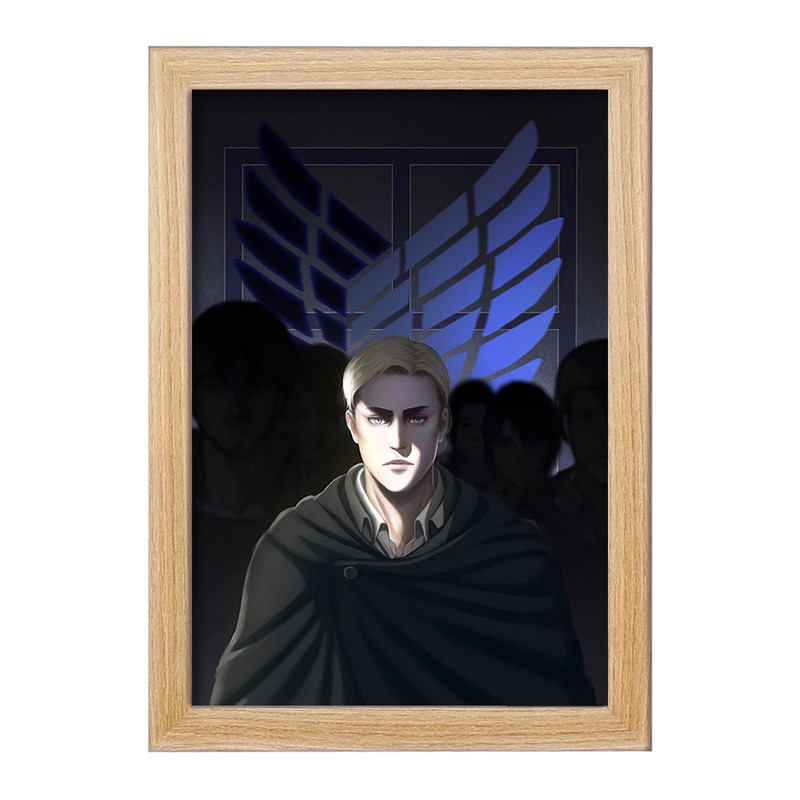 تابلو دنیای قاب مدل اروین اسمیت انیمه اتک آن تایتان Attack on Titan  کد 11037