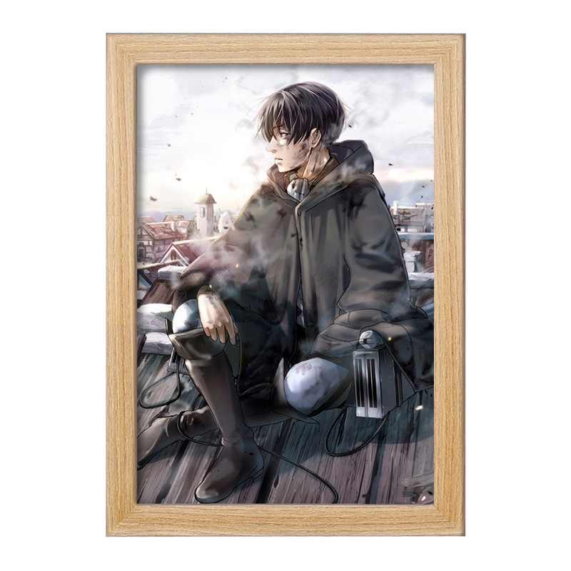 تابلو دنیای قاب مدل لیوای آکرمن انیمه اتک آن تایتان Attack on Titan  کد 11021