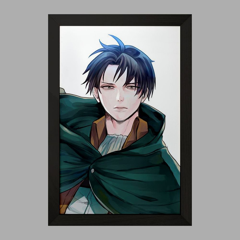 تابلو دنیای قاب مدل لیوای انیمه اتک آن تایتان Attack on Titan  کد 18628