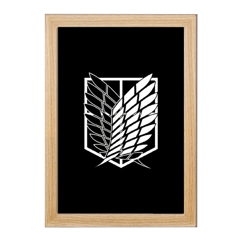 تابلو دنیای قاب مدل انیمه اتک آن تایتان Attack on Titan  کد 4851