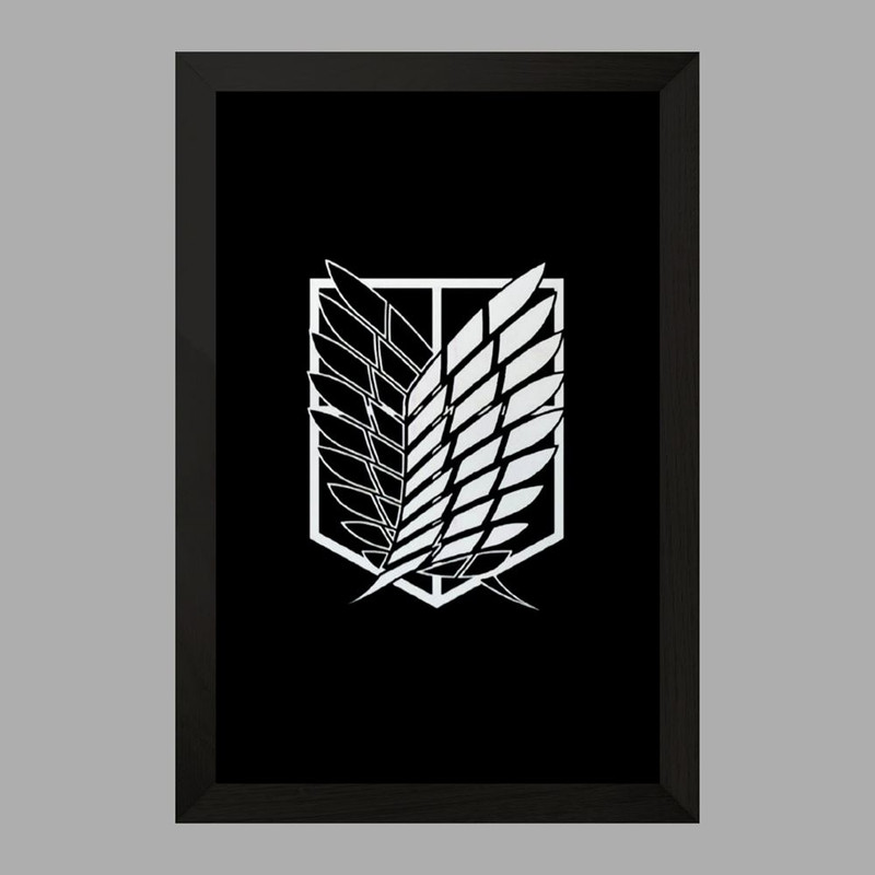 تابلو دنیای قاب مدل انیمه اتک آن تایتان Attack on Titan  کد 4851