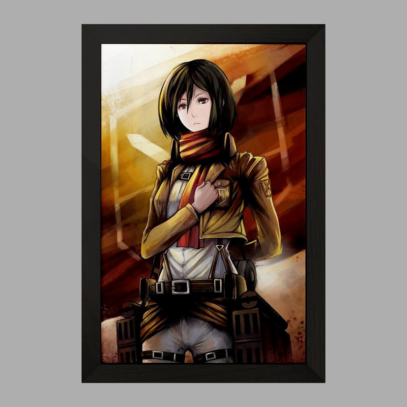 تابلو دنیای قاب مدل میکسا انیمه اتک آن تایتان Attack on Titan  کد 4848