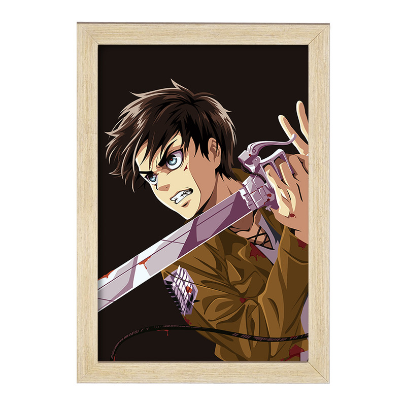 تابلو دنیای قاب مدل ارن یگر انیمه اتک آن تایتان Attack on Titan  کد 10968