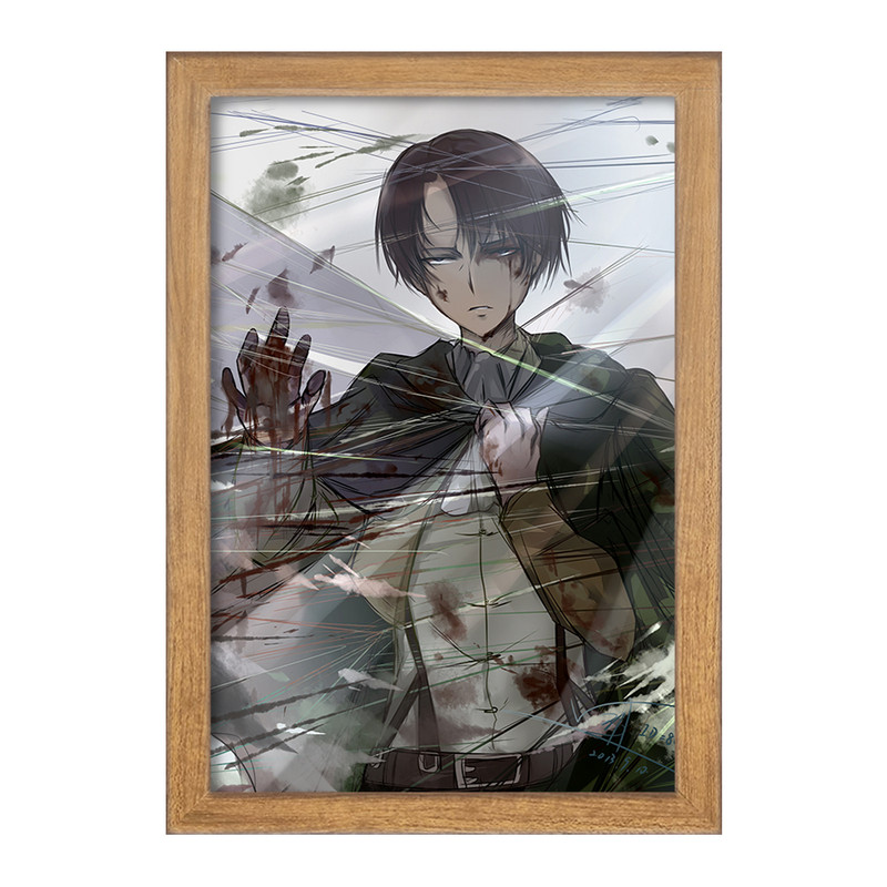 تابلو دنیای قاب مدل لیوای انیمه اتک آن تایتان Attack on Titan  کد 18619