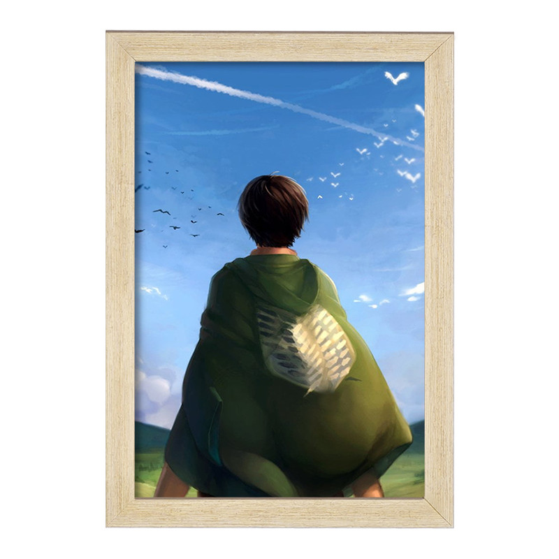 تابلو دنیای قاب مدل ارن یگر انیمه اتک آن تایتان Attack on Titan  کد 11040