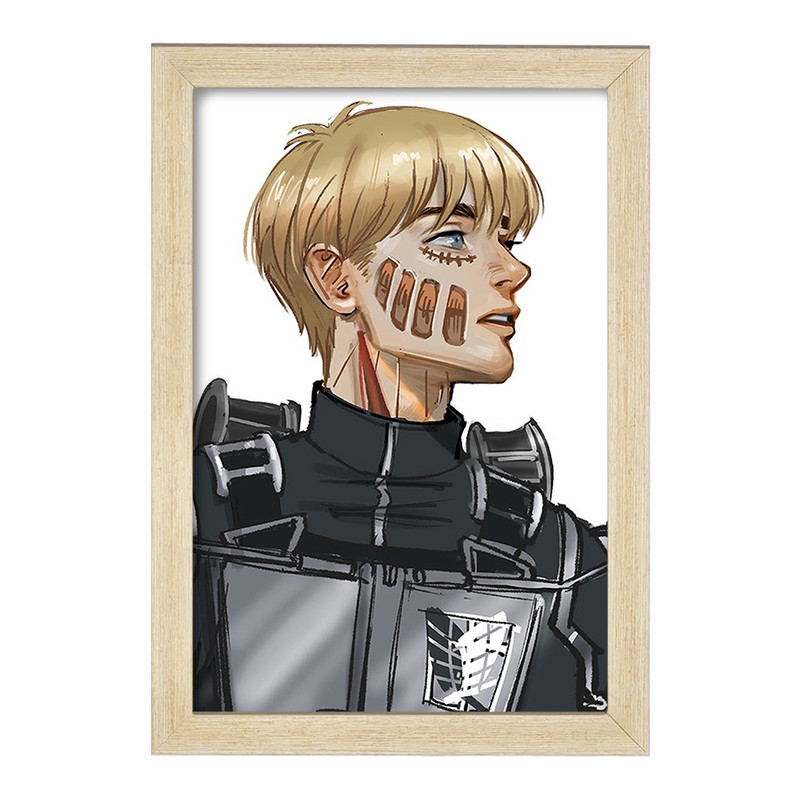 تابلو دنیای قاب مدل ارمین انیمه اتک آن تایتان Attack on Titan  کد 18599