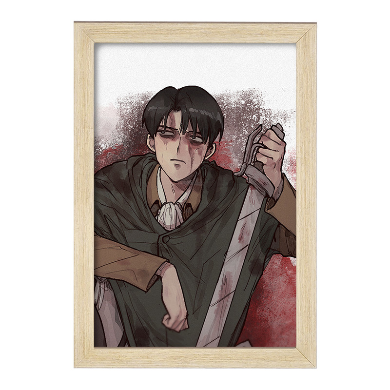 تابلو دنیای قاب مدل لیوای انیمه اتک آن تایتان Attack on Titan  کد 18604