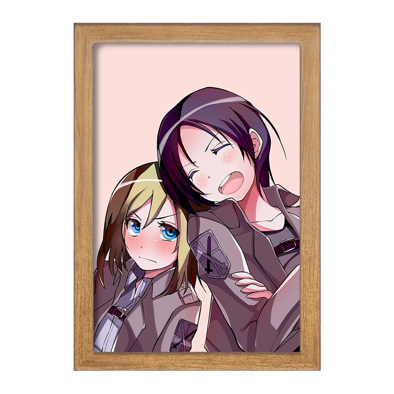 تابلو دنیای قاب مدل هیستوریا و یمیر انیمه اتک آن تایتان Attack on Titan  کد 11041