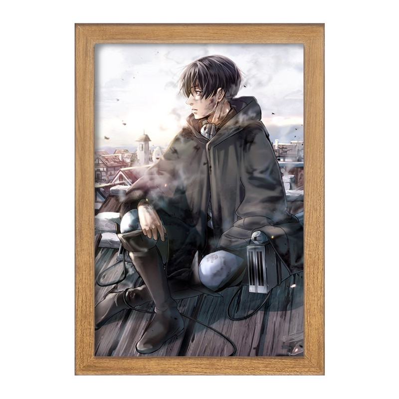 تابلو دنیای قاب مدل لیوای آکرمن انیمه اتک آن تایتان Attack on Titan  کد 11021