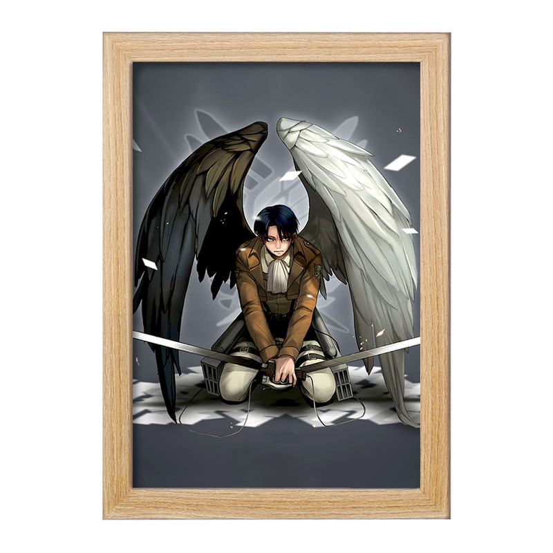 تابلو دنیای قاب مدل لیوای انیمه اتک آن تایتان Attack on Titan  کد 18556