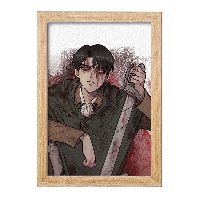 تابلو دنیای قاب مدل لیوای انیمه اتک آن تایتان Attack on Titan  کد 18604