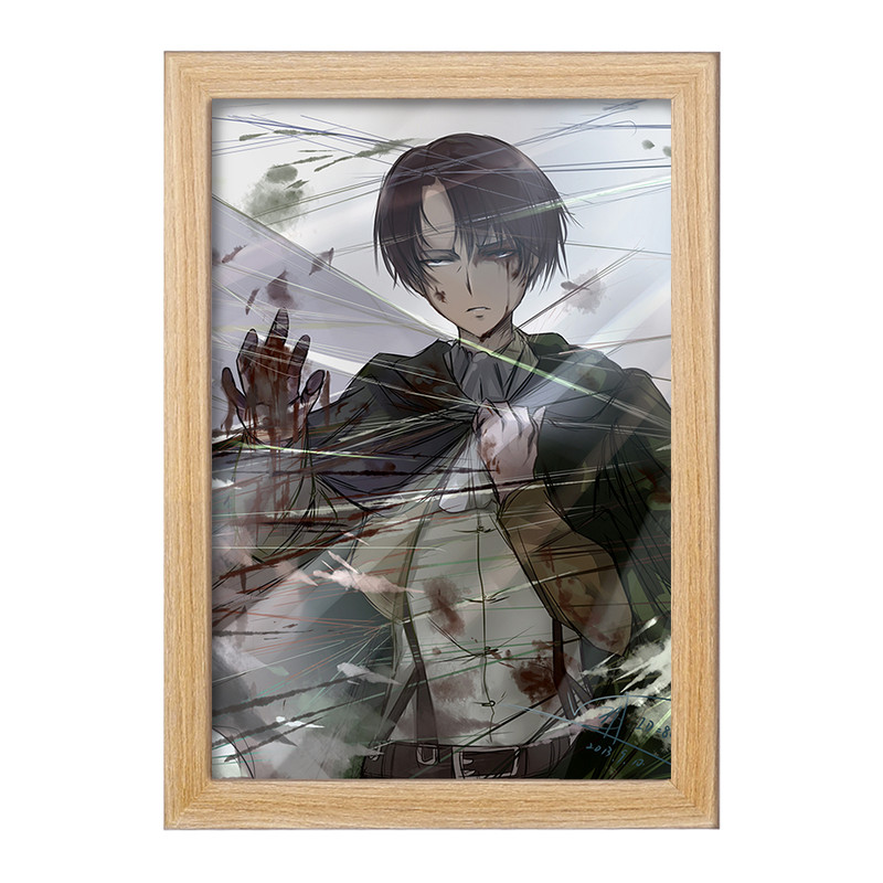تابلو دنیای قاب مدل لیوای انیمه اتک آن تایتان Attack on Titan  کد 18619