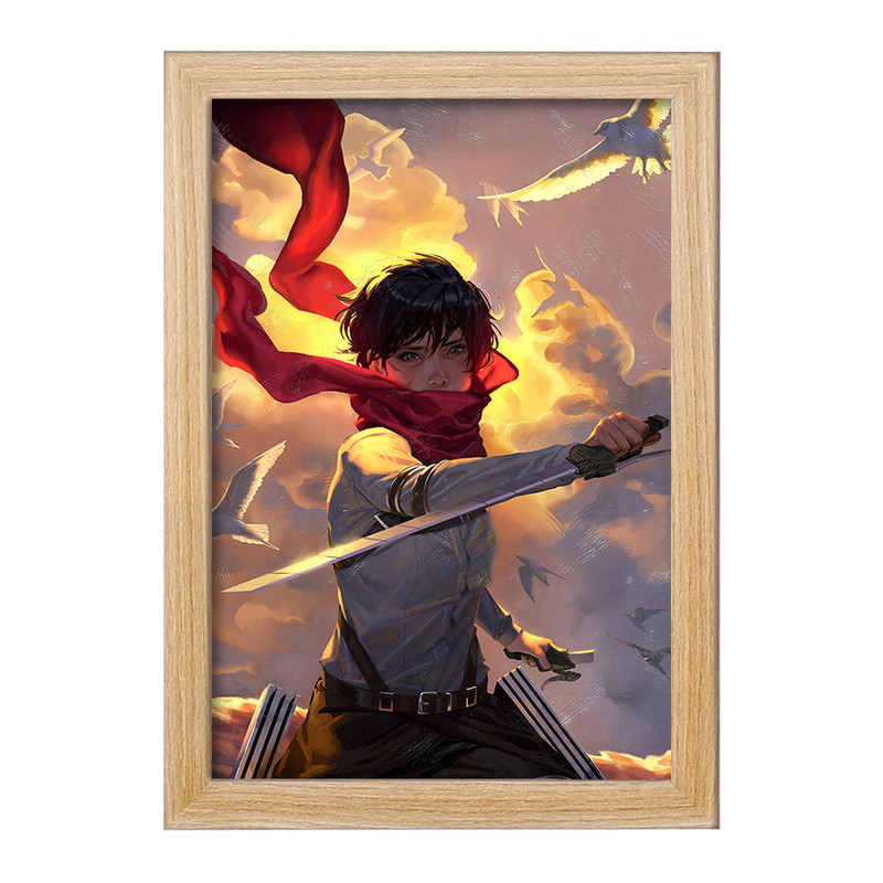 تابلو دنیای قاب مدل میکاسا اکرمن انیمه اتک آن تایتان Attack on Titan  کد 18522