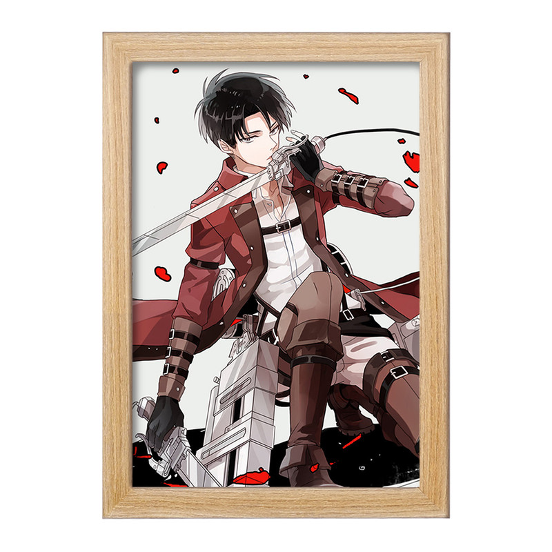 تابلو دنیای قاب مدل لیوای انیمه اتک آن تایتان Attack on Titan  کد 18541