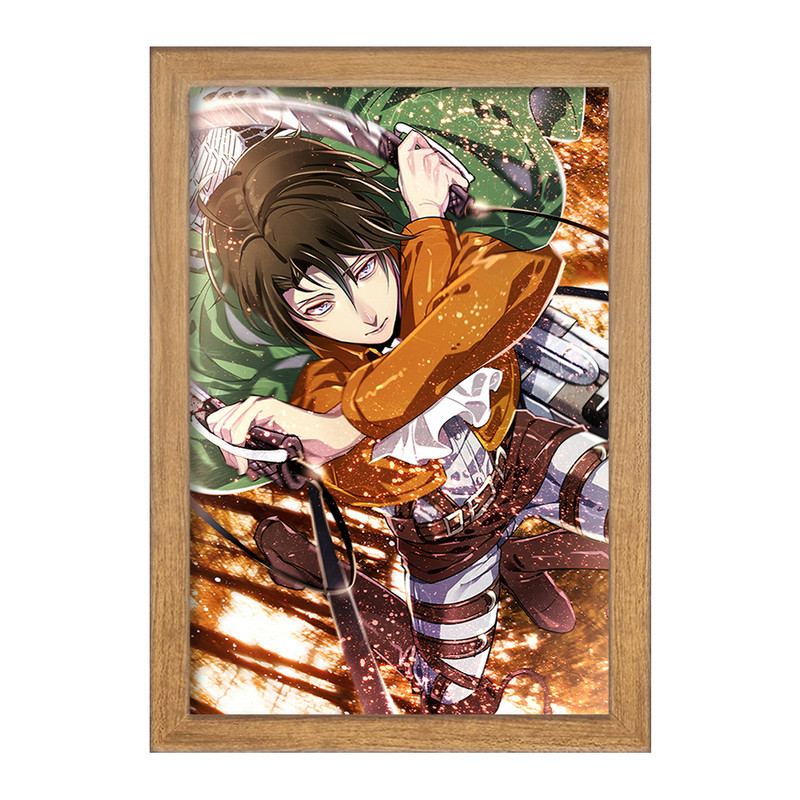 تابلو دنیای قاب مدل لیوای انیمه اتک آن تایتان Attack on Titan  کد 18525