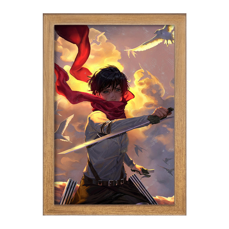 تابلو دنیای قاب مدل میکاسا اکرمن انیمه اتک آن تایتان Attack on Titan  کد 18522
