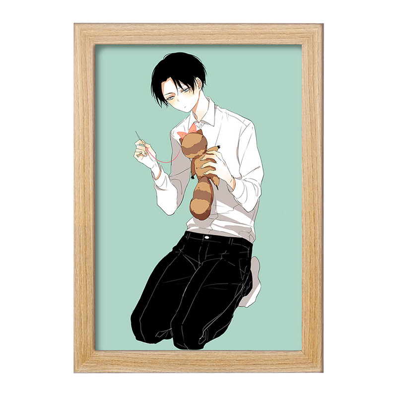 تابلو دنیای قاب مدل لیوای اکرمن انیمه اتک آن تایتان Attack on Titan  کد 18627