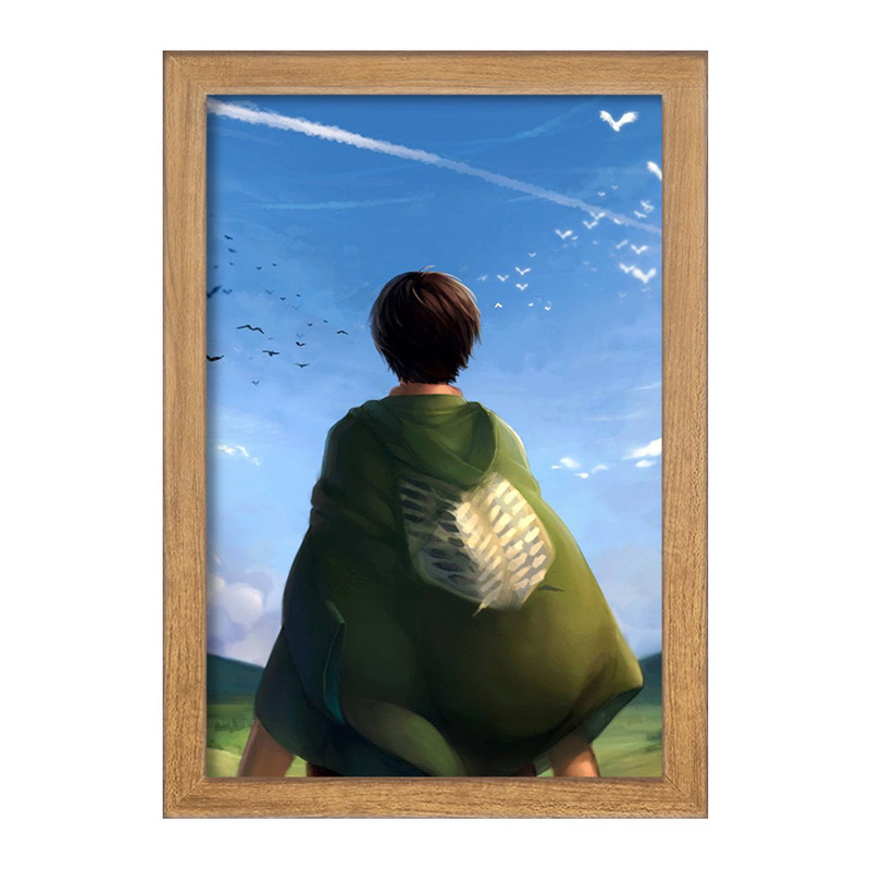 تابلو دنیای قاب مدل ارن یگر انیمه اتک آن تایتان Attack on Titan  کد 11040