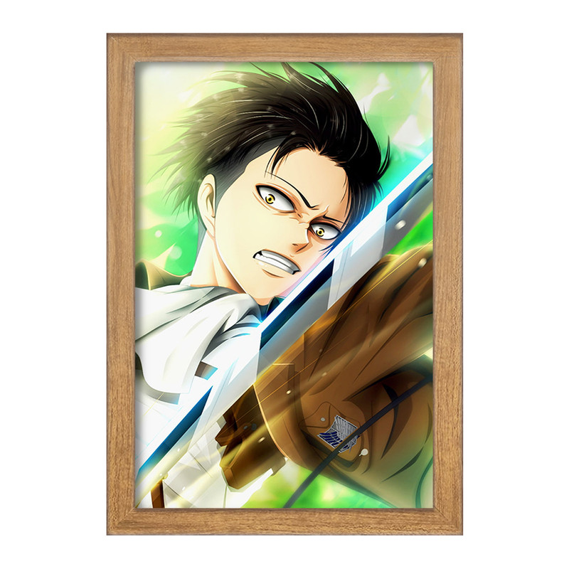 تابلو دنیای قاب مدل لیوای آکرمن انیمه اتک آن تایتان Attack on Titan  کد 11035