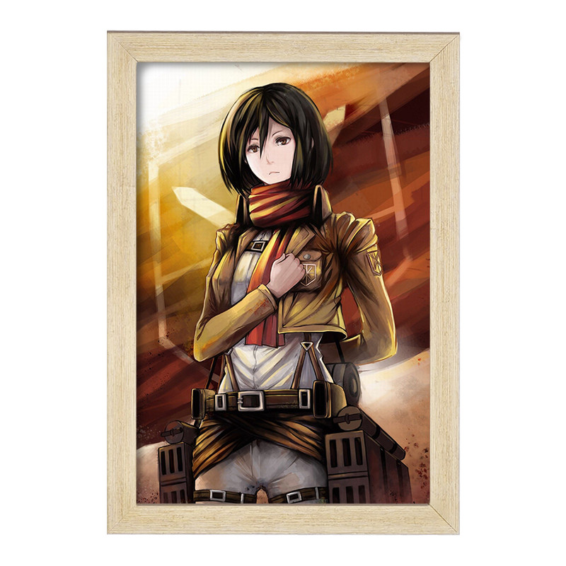 تابلو دنیای قاب مدل میکسا انیمه اتک آن تایتان Attack on Titan  کد 4848