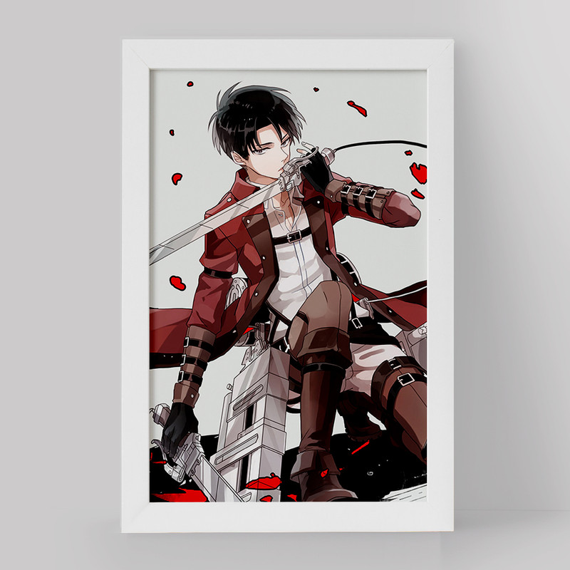 تابلو دنیای قاب مدل لیوای انیمه اتک آن تایتان Attack on Titan کد 18541