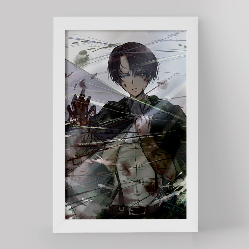 تابلو دنیای قاب مدل لیوای انیمه اتک آن تایتان Attack on Titan کد 18619
