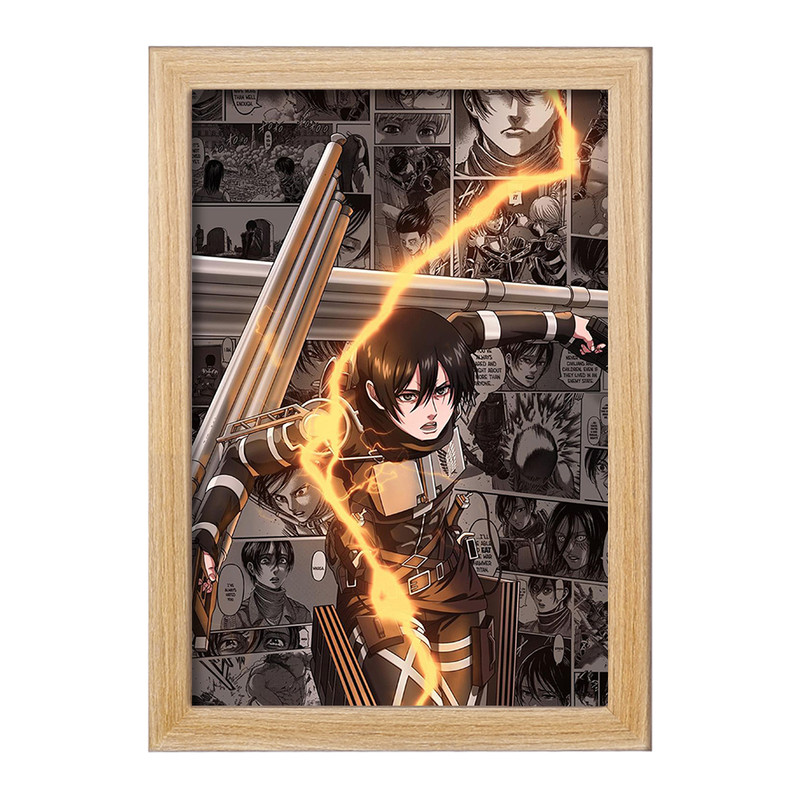 تابلو دنیای قاب مدل میکاسا آکرمن انیمه اتک آن تایتان Attack on Titan  کد 11003