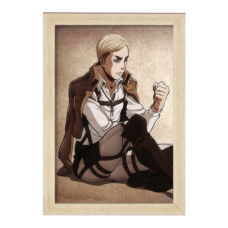 تابلو دنیای قاب مدل اروین اسمیت انیمه اتک آن تایتان Attack on Titan  کد 11013