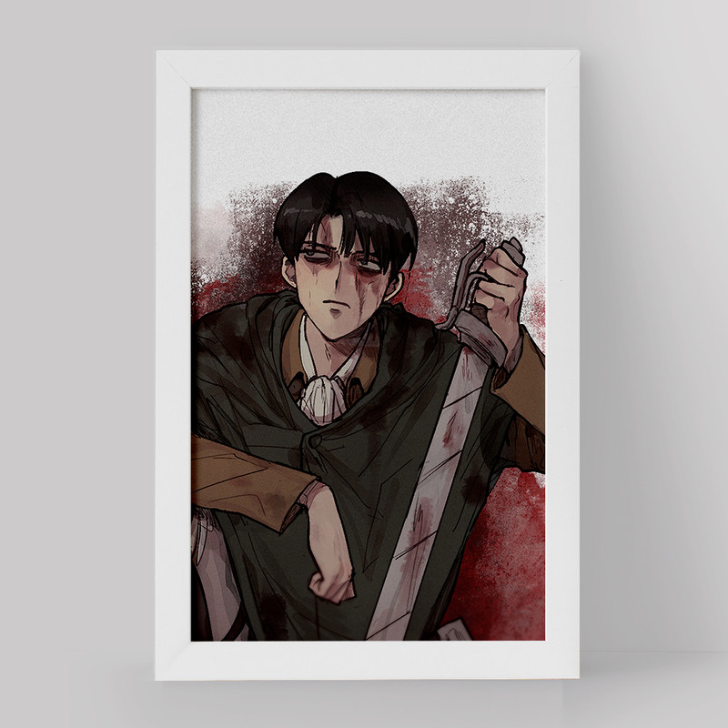 تابلو دنیای قاب مدل لیوای انیمه اتک آن تایتان Attack on Titan کد 18604